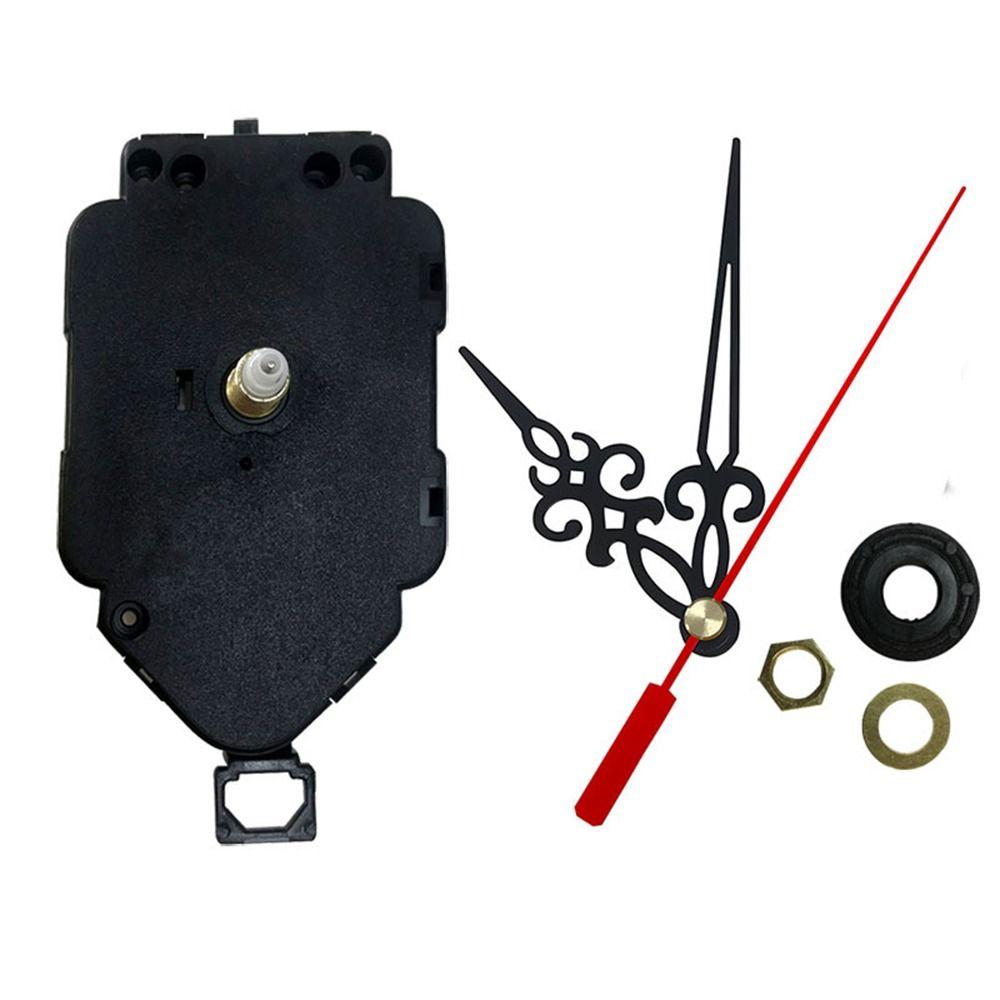 Черный маятниковый механизм часов с указателем часов/минут/секунд, детали настенных часов, комплект стрелок часов