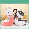 Authentic Caterpillar Pet Pillow Two Ha Meng Rabbit Doll Gift For Kids Girlfriend Birthday Fluffy Toy Doll 90cm