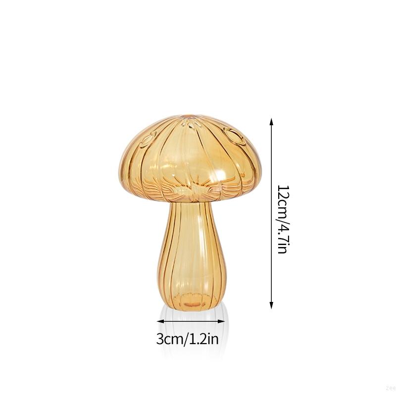 Грибная стеклянная ваза для цветов, декоративная гидропонная ваза, ваза для цветов, украшение комнаты, украшение для рабочего стола, украшение для бутылок своими руками