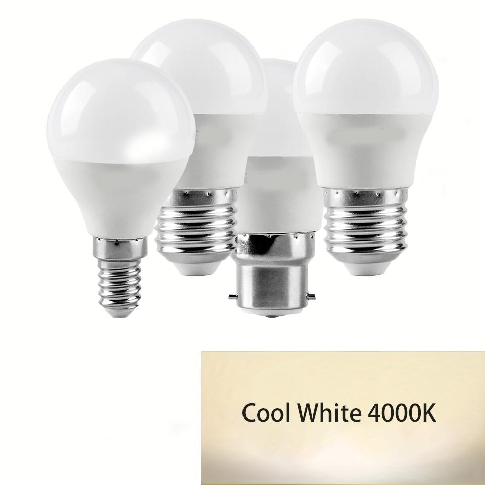 3PCS LED Globe Light Bulbs 3/6/9/12/15/20W Multiwatt Number 110V B22 E27 E14 Base Super Bright Light Lamp Bulb for Home Office