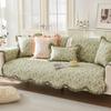 Korean Style Fresh All-season Small Floral Fabric Pure Cotton Sofa Cushion Non-slip Cushion Cotton Sofa Cushion Towel