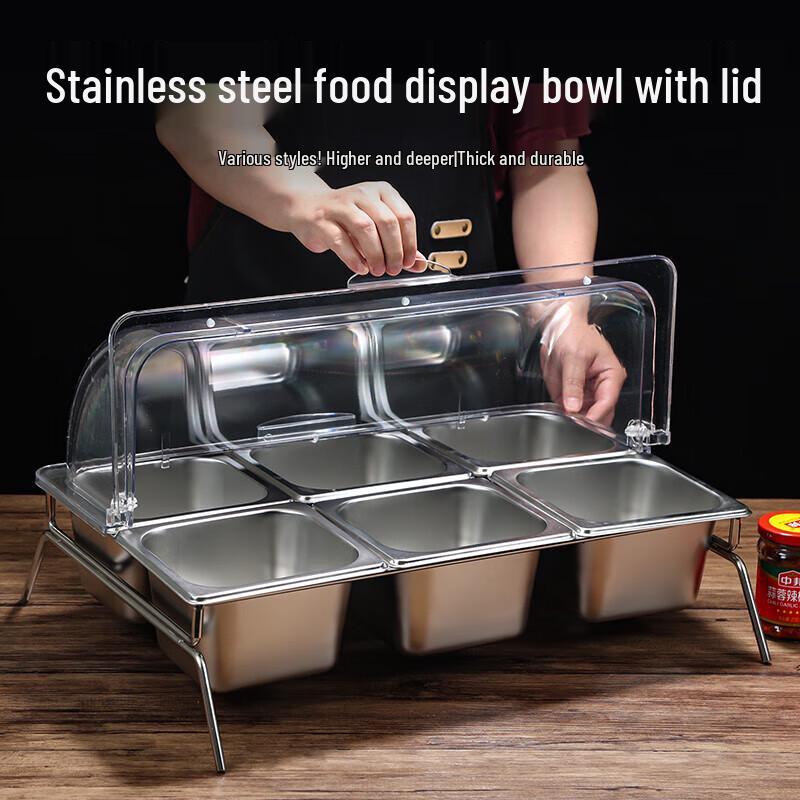 Kemeirui Stainless Steel Buffet Food Display and Storage Set