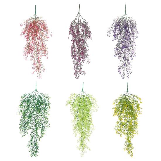 Искусственные подвесные цветы для улицы, устойчивые к ультрафиолетовому излучению, искусственные лозы с цветами, устойчивые к погодным условиям