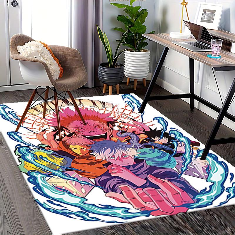 1pc Anime Cartoon Design Chair Mat - Non-Slip Carpet for Office, Home Decor, Living Room, Bedroom, Game Room & Dormitory - Perfect Gift for Any Season
