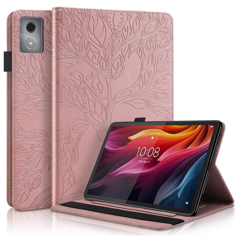 Кожаный откидной чехол с тиснением дерева для Lenovo Tab K11 Plus, чехол 11, 45 дюймов, для Lenovo Tab K11 Plus TB, защитный чехол