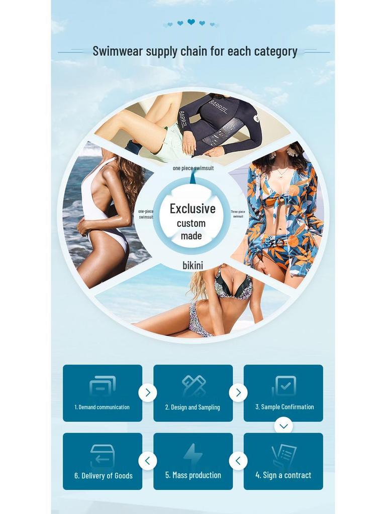 2024 Цветочный купальник большого размера слитный для женщин - Юбочный стиль