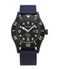 TRIWA Men's & Women's (Unisex) Watch with Recycled Canvas Strap, Navy X Black, Made In Japan, TFO223-CL150701-J, TIME FOR SUB OCEANS CAMP, Authentic,
