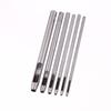 6 Pcs Kit Hollow Punch Set Round Hole Punch Tool Steel Leather Craft Working For Watch Band,Fabric,Plastics,Gasket Belt