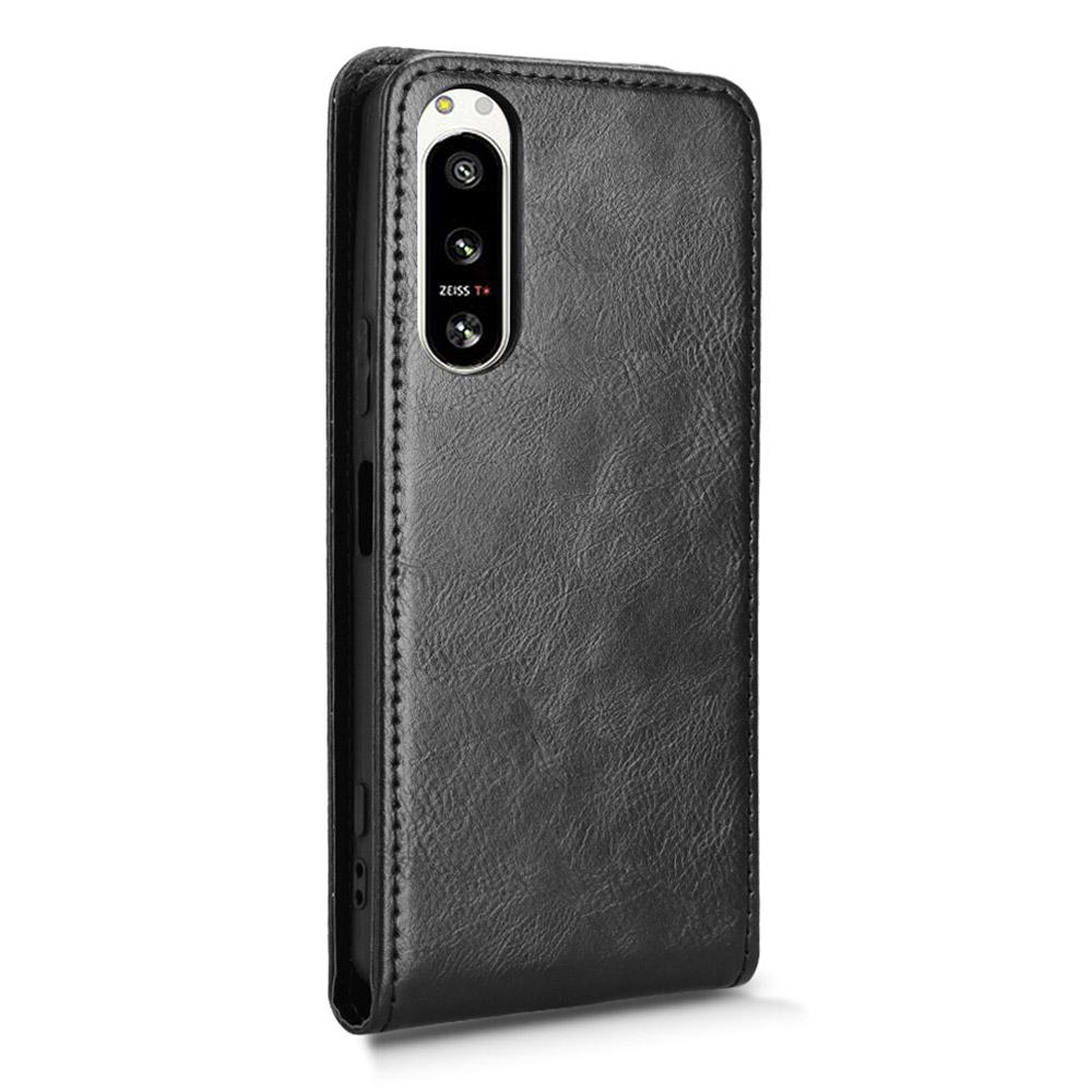 Чехол для Sony Xperia 5 IV 5G с отделением для карт, магнитный вертикальный откидной кожаный чехол для телефона