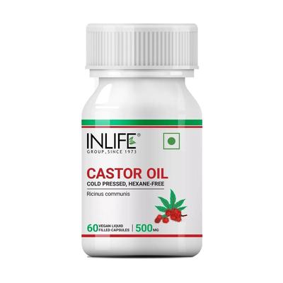 Касторовое масло (60 кап, 500 мг), Castor Oil,