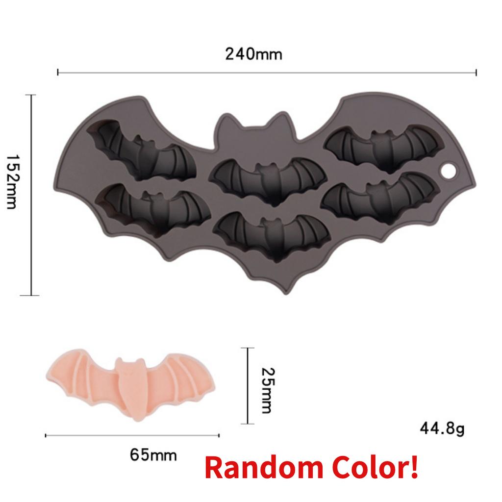 Творческий Летучая мышь Паук Шоколад Силиконовая форма Привидение Конфеты Печенье Ледяной декор для вечеринки на Хэллоуин Фестиваль Мыло Свечи Подарки