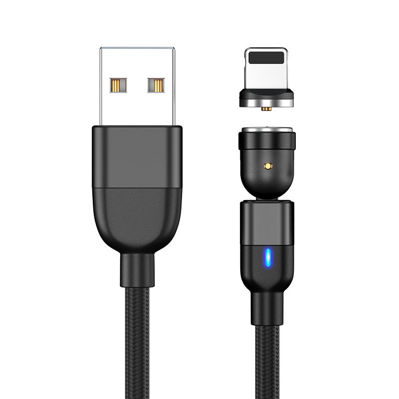1 м 2 м 3 м Магнитный зарядный кабель Micro USB Type C телефонный зарядный кабель для Samsung Xiaomi USB шнур провод 540 градусов вращающийся