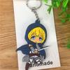 Attack on Titan Soft PVC Rubber Keychain, Anime Bag Hanging Ring Pendant Ornament