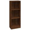 VidaXL 3-Tier Bookcase Brown Oak 40x24x109cm Engineered Wood 819256