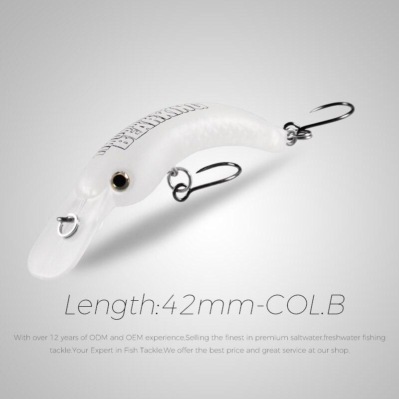 BEARKING 29 мм 42 мм рыболовная приманка для форели, мини воблер, рыболовные снасти, пресноводный гольян, рукоятка, искусственная жесткая приманка