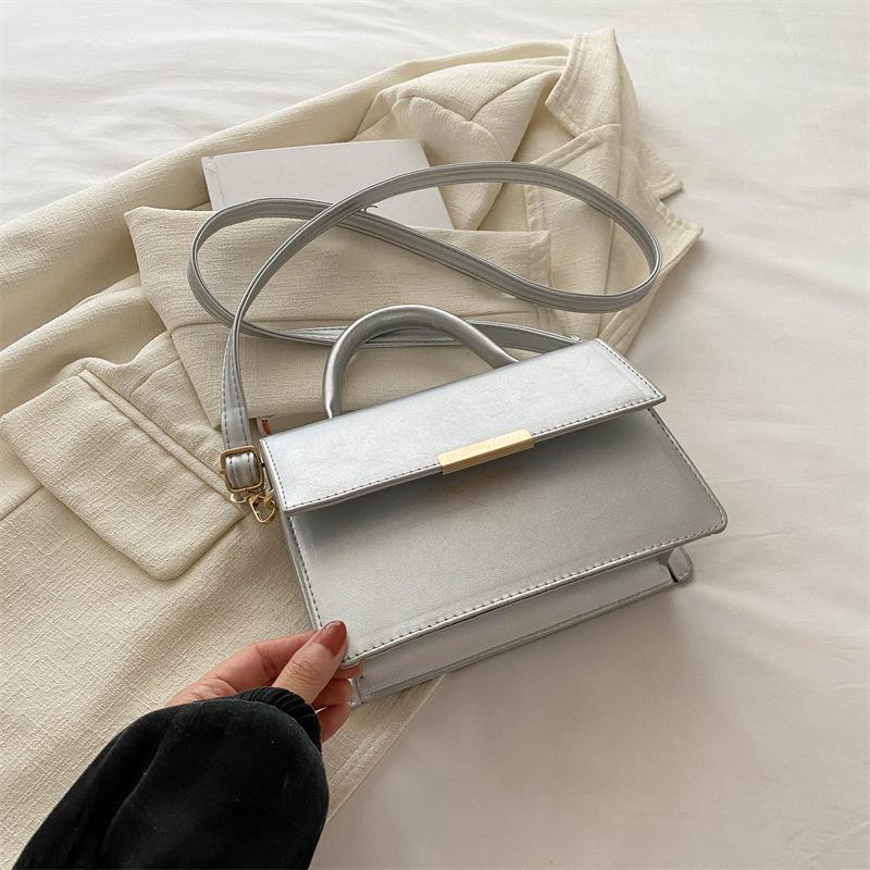 Модная фактурная сумка женская летняя 2024 новая мода простая повседневная сумочка для поездок на работу через плечо