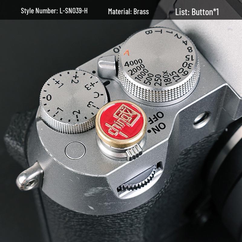 Hot Shoe Cover & Shutter Button Cap for Fujifilm XT50, X100VI, XT30 II, XM5, Nikon ZF Cameras