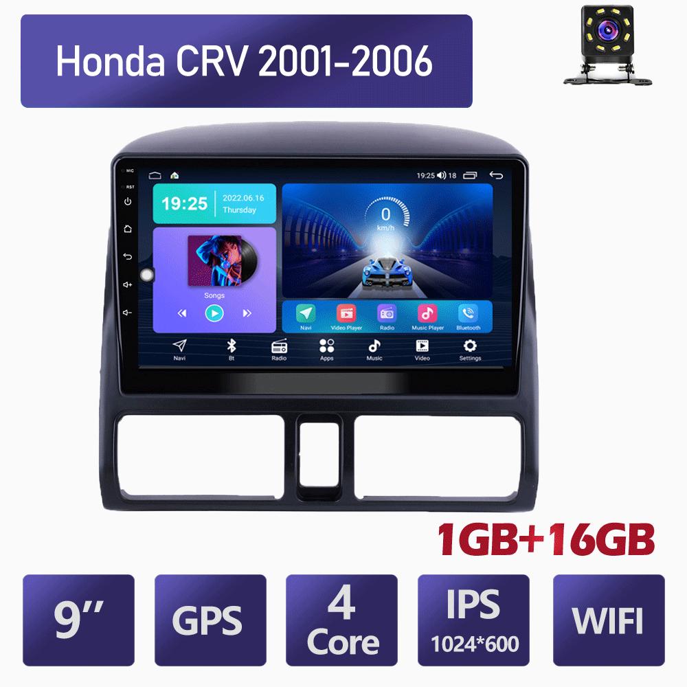 Беспроводное автомобильное радио Carplay для Honda CRV 2001-2006 Android автомобильный мультимедийный видеоплеер GPS-навигация WIFI 2 + 32 ГБ