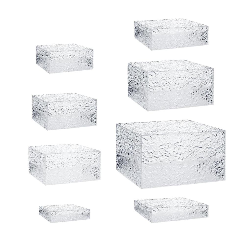 Акриловая кубическая витрина-подставка, 5-сторонняя, для демонстрации еды, подставка для фуршета, для ювелирных изделий, коллекционных предметов, косметики, коллекции, торта