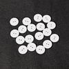 Resin Sewing Button Scrapbooking Round White Black 2 Holes 9/10/11.5/15/18/20/23/25 Mm