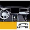 Car Style Carbon Fiber Interior Gear Shift Panel Cover Water Cup Air Vent Outlet Trim Sticker For BYD Equation Leopard 5  +