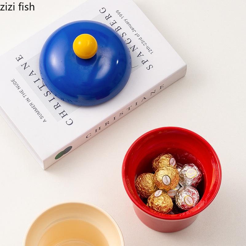 Керамическая банка для хранения продуктов питания Круглый поднос для хранения Чаша для сухофруктов Поднос для закусок Бутылка для хранения Банки для конфет Банка для ватных палочек