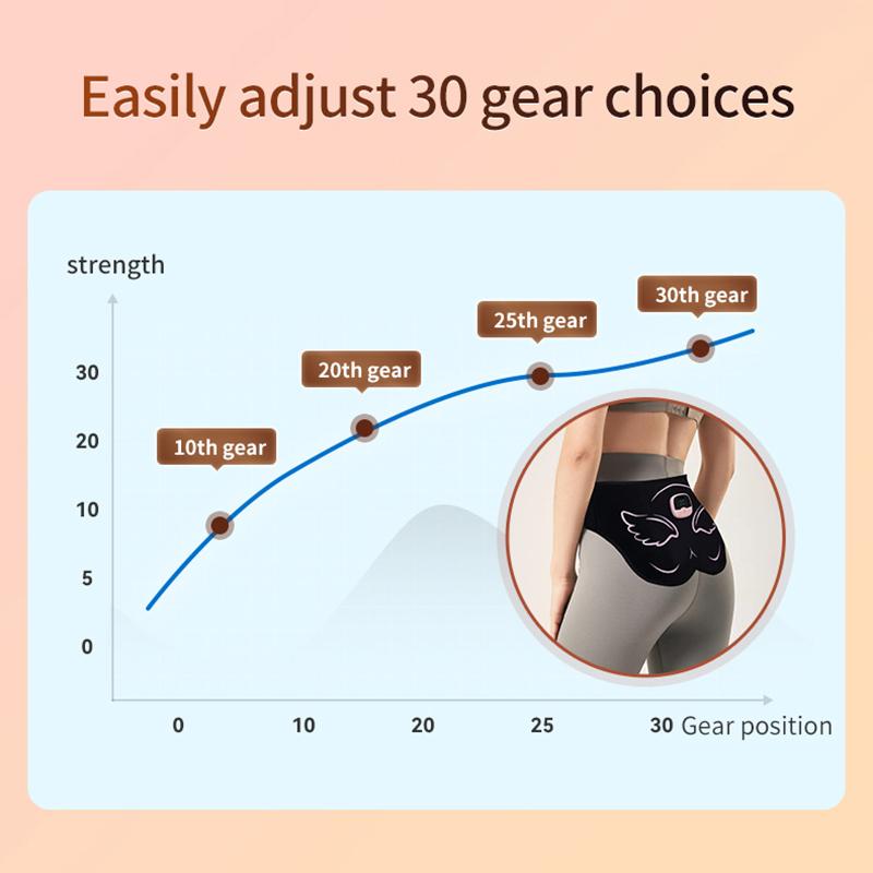 Electric EMS Hip Trainer Buttock Muscle Stimulator With Remote Control 10 Modes 30 Training Levels Fitness Massager Slimming