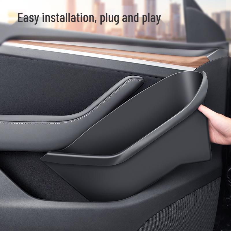 Tesla Model Y/3 Полная оклейка, бокс для хранения в дверном слоте - Аксессуар из ТПЭ
