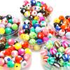 10шт акриловые бусины цветные шарики свободные бусины-разделители для изготовления ювелирных изделий своими руками
