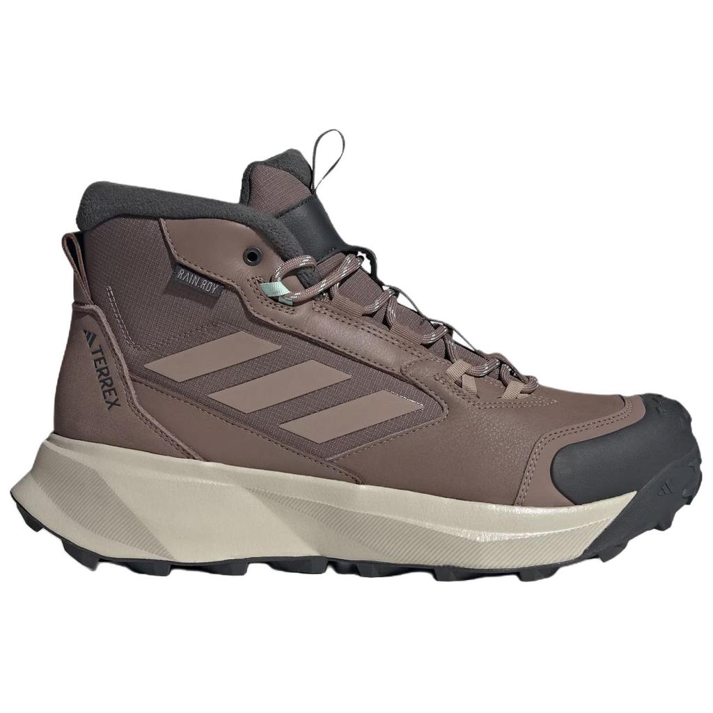 Adidas Leather Mid Cut Comfortable Short Outdoor Boots Unisex Boots Brown JR5298