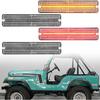 4Pcs Amber/Red LED Side Marker Lights for J'eep Cherokee SJ Wagoneer Grand Wagoneer J10 J20 Pickup CJ-5 CJ-6 CJ-7 Scrambler CJ-8 Indicator Turn
