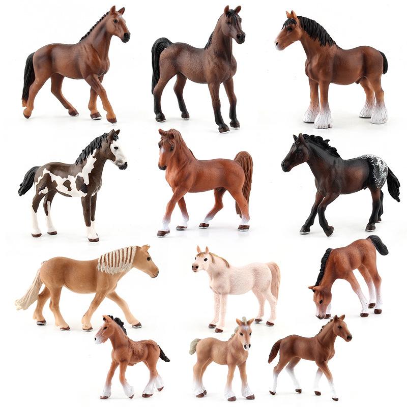 Intricate Lifelike Wild Horse Models Crafted From Durable Pvc Decoration For