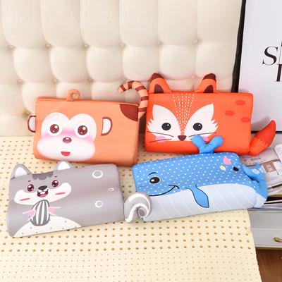 Подушка для малышей из пены с эффектом памяти и наполнителем из волокон с медленным отскоком, мягкая детская подушка, маленькая дышащая подушка для шеи, подушки с героями мультфильмов, можно стирать
