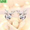 Yilu Has Your S925 Women ' ;S Sterling Silver Simple Earrings And Diamond Small Earrings  New Deer Fashion Earrings