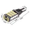 6 шт. Светодиодные лампы T15 W16W 921 912 T16 T10 902 45SMD 4014 Светодиодный свет Супер яркий 1200 лм Замена для фонаря заднего хода автомобиля Белый