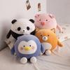 Cute Fat Corgi Plush Toy Cartoon Animal Pillow Stuffed Soft  Penguin Piglet Panda Puppy Plushie Doll For Children Girls Gifts