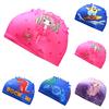 Kids Cartoon Print Swimming Cap for Girls and Boys Comfortable Waterproof