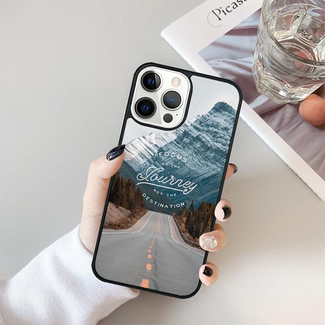 Путешествия горы море пляж цитаты Чехол для iPhone 17 Air 15 16 14 13 12 Pro Max 11 Pro Max Plus Чехол для телефона Coque
