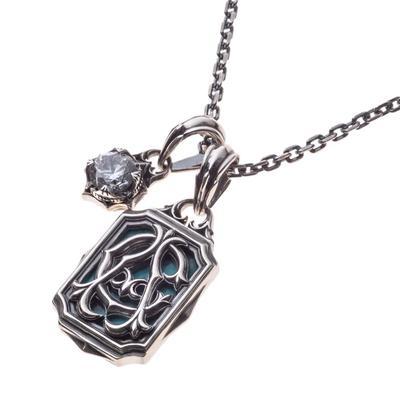 Подвеска с двойной монограммой Artemis Classic с цепочкой 50 см мультидизайна (acp0377) - Мужской серебряный аксессуар, Ювелирные изделия от бренда, Стерлинговое серебро 925 пробы