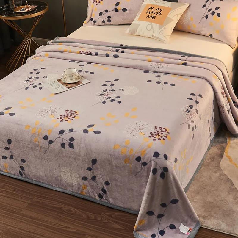 Зимние толстые двухслойные одеяла, теплое одеяло с ворсом для спальни, бархатное двухслойное одеяло, пододеяльник для общежития, одеяло