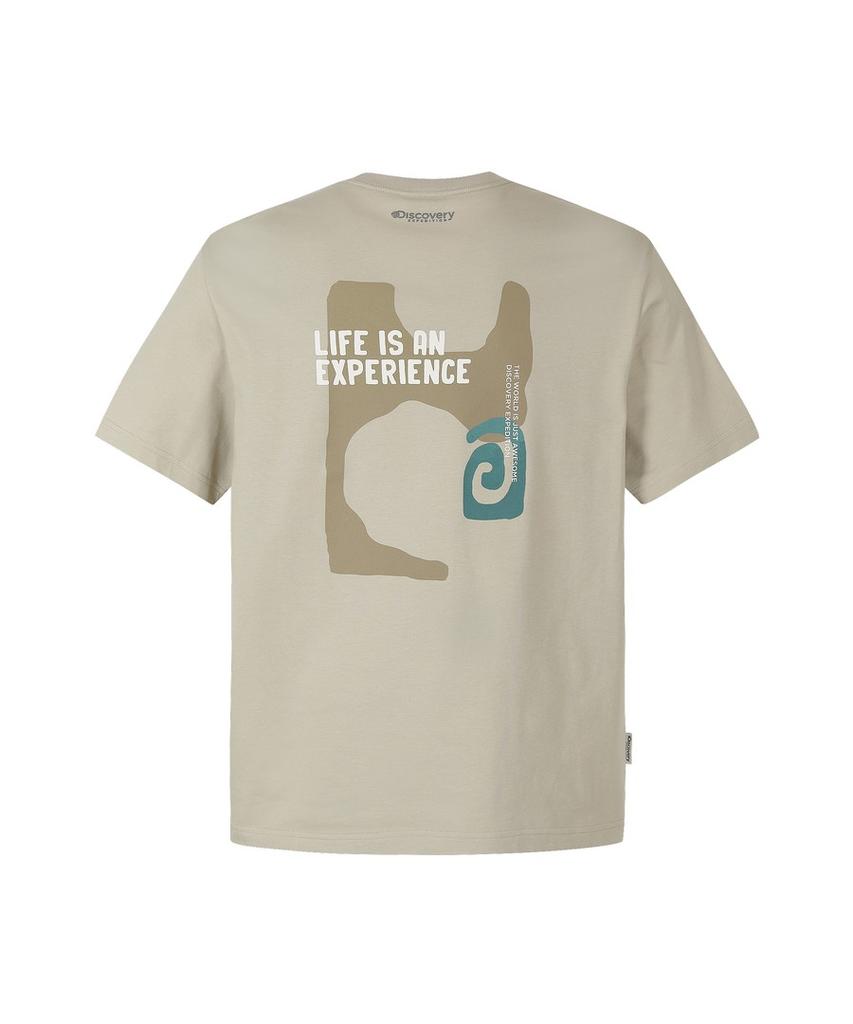 DISCOVERY EXPEDITION Uni Climb Graphic Short Sleeve T-Shirt (Beige2)