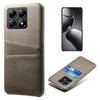 For Xiaomi 14T Case Dual Card Slots PU Leather+Hard PC Phone Cover