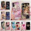 For Infinix Smart 20 Case X6840 X6840B Luxury Bow Flowers Painted Cover Soft Silicone Case For Infinix Smart 20 Smart20 4G Shell