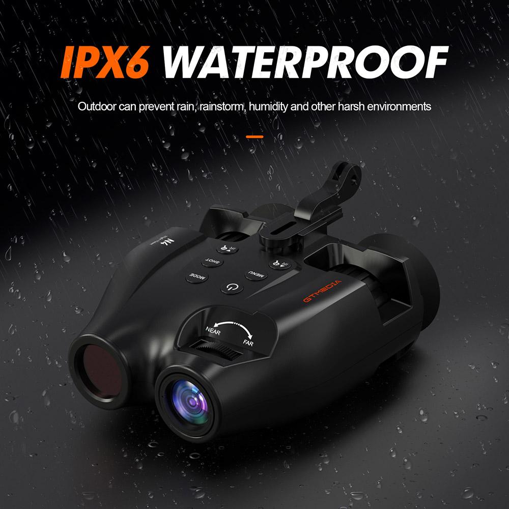 GTMEDIA N4 Night Vision Binoculars, 1.54-inch HD Screen, 1920*1080 30FPS, 5x Zoom, 7 Levels IR, 300m Night Vision, 2000mAh Battery