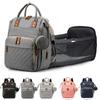 Mummy Backpack With Foldable Crib Soft Mattress Multifunctional Mommy Bags Baby Bottle Insulation Storage Bags Diaper Organizer