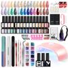 PHOENIXY 30PCS Gel Nail Polish Kit with U V Light 54W LED Nail Lamp Nail Drill Machine Manicure Tools All-In-One Nail Gel Kit