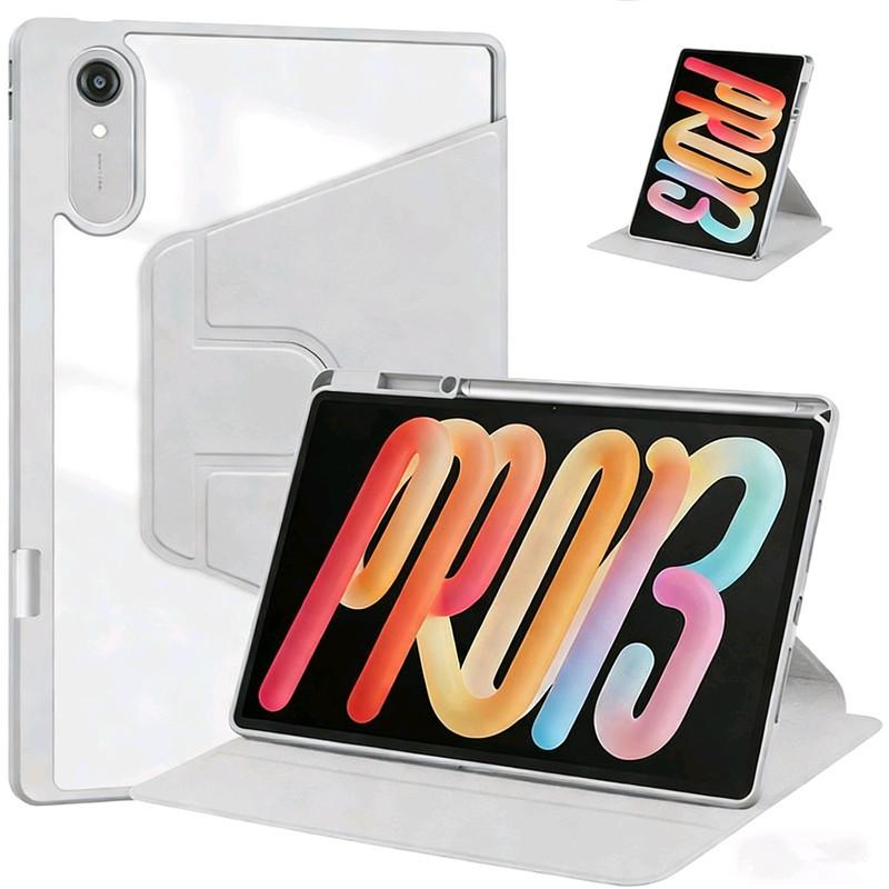 For Xiaoxin Pad Pro 13" GT13 Rotating Case TB376FC/TB378FC Idea Tab Pro Gen2 13in Magnetic Stand Acrylic Back Cover