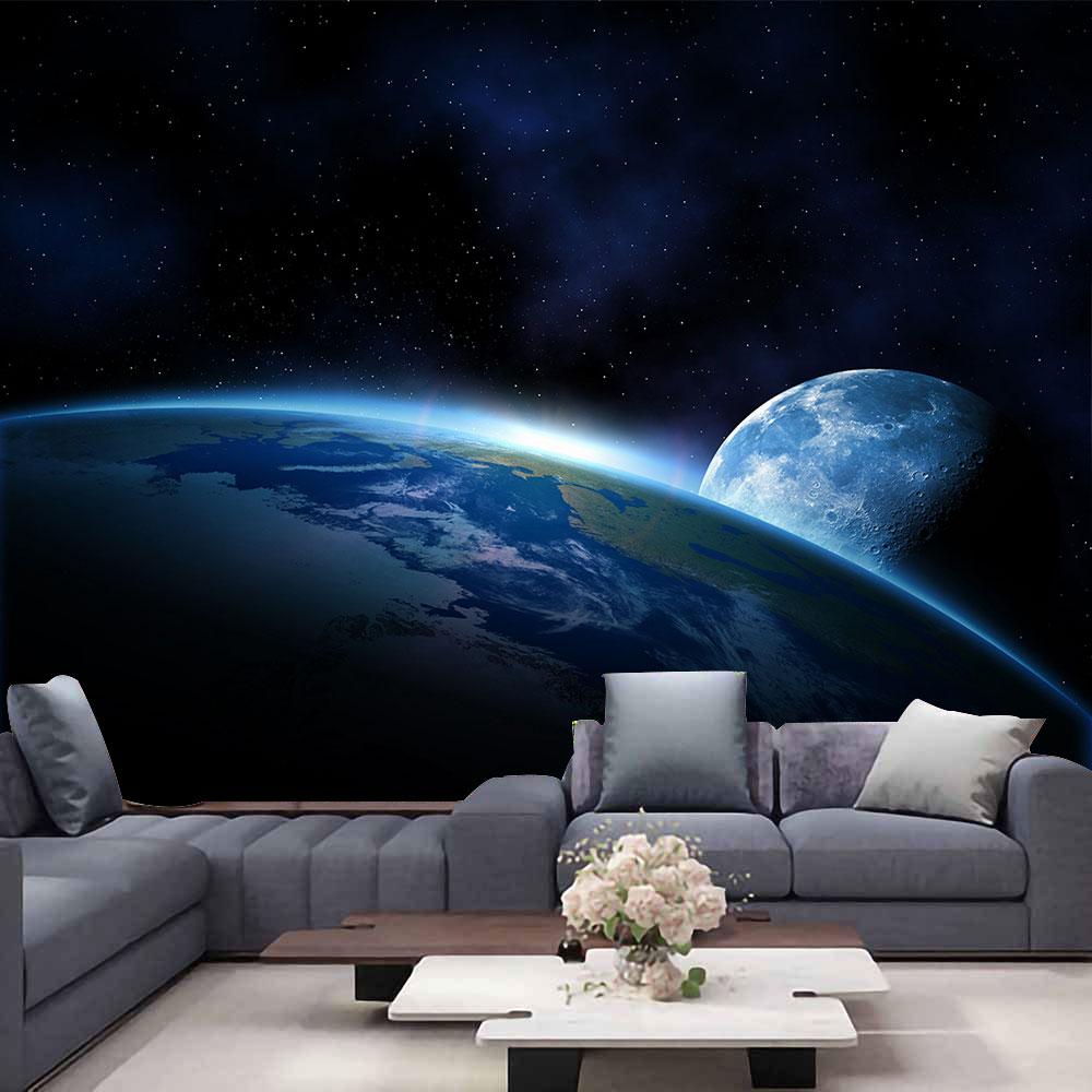 Таинственная Вселенная, космический звездный небесно-голубой звездный художественный гобелен, настенный гобелен для украшения спальни, гостиной