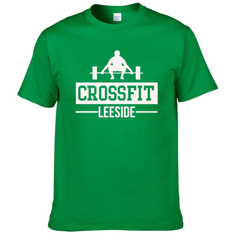 2026 Brand Crossfit Fitness T-Shirts Men's short sleeves Cotton Round Collar Tee shirts Men Bodybuilding Casual T shirts #193