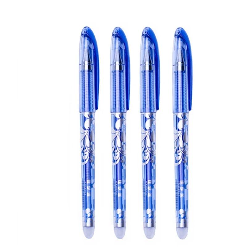 3-28 шт. стираемая ручка, 0,5 мм, сменный стержень, моющаяся ручка, синие/черные чернила, гелевая ручка для школы, офиса, письменные принадлежности, канцелярские принадлежности